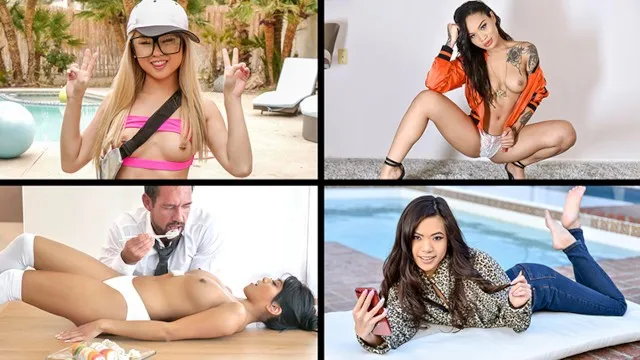 Little Asian Cuties Compilation Feat. Ember Snow, Honey Gold, Lulu Chu & Vina...