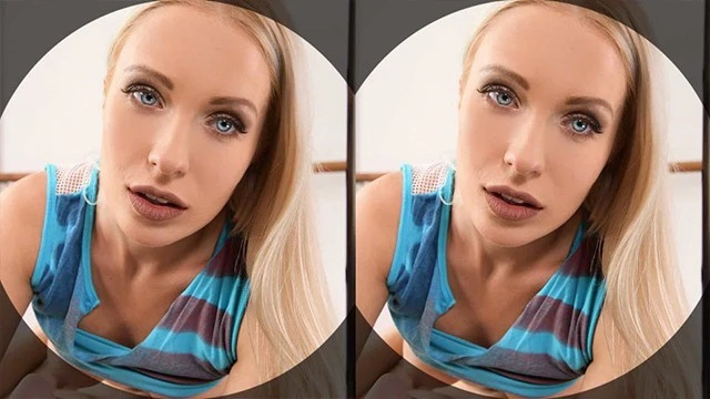 "POV Gym Hardcore avec Angelika Grays, Instructrice Blonde Bombshell en VR"