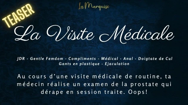 Toucher rectal intense par un docteur français - Audio porno chaud