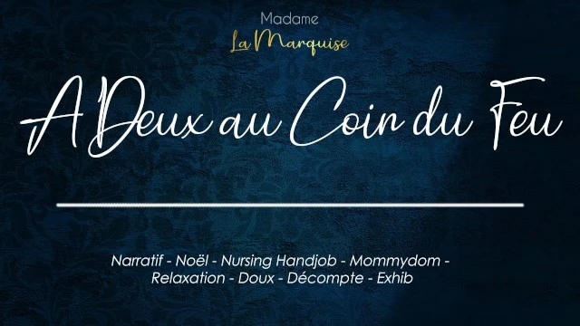 "Elfes coquines : branlette sensuelle au coin du feu (nursing handjob)"