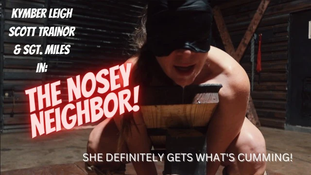 "Curious neighbor tied up, muffled and doubly penetrated into a dungeon"