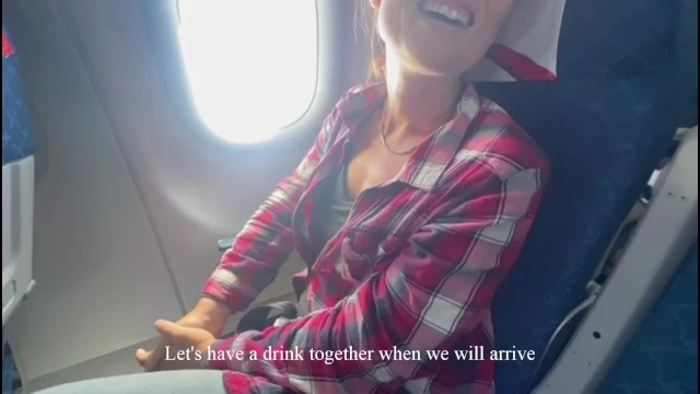 Rencontre torride avec une actrice porno dans l'avion - POV Français