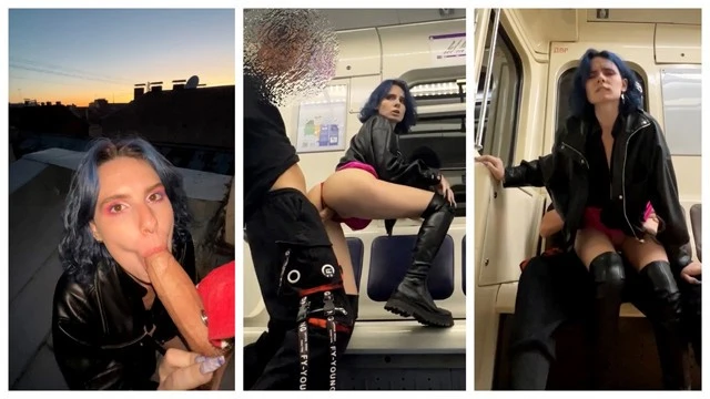 Darcy Dark: Hardcore sex in the metro and orgy on the roofs