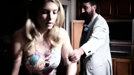 Hardcore family incest: uncle fucks his niece in the living room